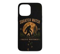 Squatch Watch Pacific Northwest Bigfoot Full Moon Vintage Case for iPhone 13 Pro Max