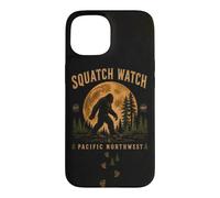 Squatch Watch Pacific Northwest Bigfoot Full Moon Vintage Case for iPhone 15