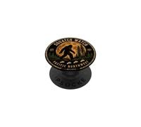Squatch Watch Pacific Northwest Bigfoot Full Moon Vintage PopSockets Adhesive PopGrip