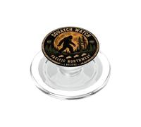 Squatch Watch Pacific Northwest Bigfoot Full Moon Vintage PopSockets PopGrip for MagSafe