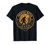 Squatch Watch Pacific Northwest Bigfoot Full Moon Vintage T-Shirt