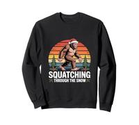 Squatching Through The Snow Christmas Sweatshirt