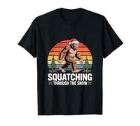 Squatching Through The Snow Christmas T-Shirt