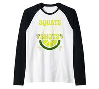 Squats I Thought You Said Let's Do Shots Funny Saying Raglan Baseball Tee
