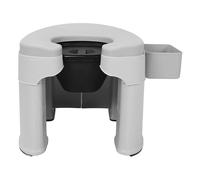 Squatting Toilet Chair Folding Commode Chair Portable Toilet Stool for Elderly Pregnant Home Bedroom Bathroom Sturdy PP Material 37x37x34cm
