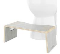 Squatty Potty Bamboo Toilet Stool 7" Collapsible, Eucalyptus, 1 Count