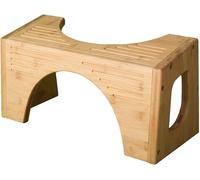 Squatty Potty The Original Toilet Stool Bamboo Flip 7 & 9 Height Brown