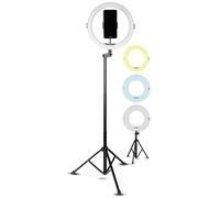 SQUATZ 11’’ LED 12W Selfie Ring Light R11 with Wired Control, Tripod Stand with 5 Sections, Phone Holder, Adjustable Brightness Levels for Influencers, YouTube, Trainers, and Streaming.