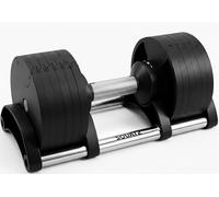 SQUATZ 45 LB Adjustable Dumbbells with Fast Weight Change, Space-Saving Dumbbell Set with Non-Slip Handle, Secure Locking System, Sturdy Plates and Base for