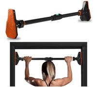 SQUATZ 54” Adjustable Pull-Up Bar, Strength Training Exercise Equipment with Automatic Locking, Adjustable Width 43 to 62 inches, Upper Body Workout Bar for Men and Women Home Gym Exercise
