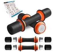 SQUATZ 6.61 lbs. Dumbbell Weight Set - Adjustable Weight All-in-One Versatile Dumbbells for Women, Non-Slip Neoprene Ideal for Common Movement and Multi Functional Exercise, Home Gym Training