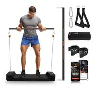 SQUATZ Apollo Board Mini: 150lb Resistance Smart Home Gym Cable Machine | Functional Trainer for Full Body Workouts | Digital Home Gym Equipment with Free App (Orange)