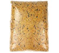 SQUAWK All Seasons Wild Bird Food Mix | Husk Free Natural Garden Seed | Contains Black Sunflower, Wheat and Small Seeds | Enhanced Feed Mixture | Protein Rich Balanced Vitamin Recipe (15KG)