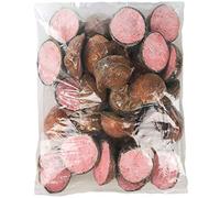 SQUAWK Berry Suet Filled Coconut Halves | Premium Garden Wild Bird Food | Protein-Rich High Energy Feed | Sunflower Seeds and Cereal Oat | Healthy Development for Birds | Year-Round Feeding (120 Pack)