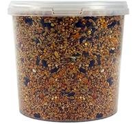 SQUAWK Four Seasons Pigeon Corn | Premium Grade Natural Food Mix | Rich in Nutritious Oils, Vitamins and Minerals | Perfect Year-Round Wild Bird Seed Feed | High in Protein, Energy & Fibre (5L Tub)