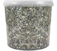 SQUAWK Hen Sized Oyster Shell | Premium Grade Poultry Food Mix | Nutritious Feed for Chicken Hen Animals | Natural Grit Mixture | Improves Digestion, Strong Bones & Beaks and Size of Eggs (1L Tub)