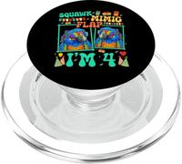 Squawk Mimic Flap I'm 4 Parrot Kid Bird 4th Birthday PopSockets PopGrip for MagSafe