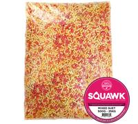 SQUAWK Mixed Suet Pellets | Garden Wild Bird Food Mix | Balanced and Healthy Feed Mixture | Nutritious Insect, Berry & Mealworm Pellet | Contains Essential High Energy Vitamins and Minerals (12.5kg)