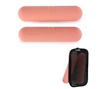 Squb Hand Weights Pair - Dumbbell Weights for Women 2.2lb or 3.3lb Total, Small Weights for Arm Toning, Pilates Walking Workout, Non Slip Grip Silicone Finish, Portable Fitness with Mesh Carry Bag