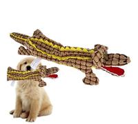 Squeaker Dog Toy, Dog Plush Chew Toy | Unbreakable Sturdy Crocodile Toy,Plush Soft Interactive Squeaky Crocodile for Offensive Chewer, Unbreakable Sturdy Toy in the Shape of Alligator