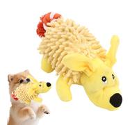 Squeaking Dog Toys - Animal Doll with Cotton Rope Tail | Interactive Plush Puppy Chew Toys - for Teething Aggressive Travel Chewers for Tagl Kittens