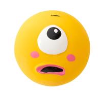 Squeaking Dog Toys - Flat Squeaking Balls with Funny Expression, Durable and Chewing Resistant Pet Ball, Outdoor Exercise and Recovery Accessory