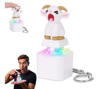 Squeaking Goat Keyboard Fidget Toy,Goat Keyboard Clicker Fidget Keychain