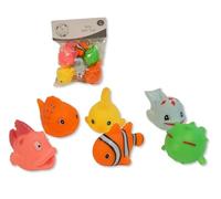 Squeaky Baby Bath Toys - Fish - Pack of 6
