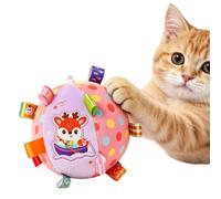 Squeaky Balls for Dogs - Interactive Pet Tug Toy | Chewable | Colorful Polyester, Built In Bell, Soft Plush Ball, Fetch Training, Teething Puzzle Activity, Small Medium Large Dogs