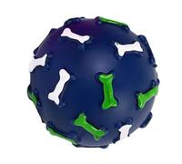 Squeaky Balls for Dogs - Puppy Bite Toy with Bone Pattern - Chew Toys for Small Dogs, for Pet Parents Trainers Animal Lovers Bedroom Living Room Office Home Pla