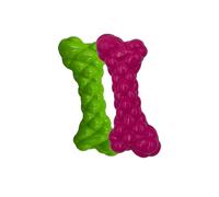 Squeaky Bone Chew Toy - Fun Distraction, Amusement, Training, Soft Silicone, Vibrant Colours, For small Cats, Dogs, Bunnies & more, Promotes Playfulness & Slow Chewing, Sharpen Reflexes, Kills Boredom