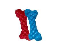 Squeaky Bone Chew Toy - Fun Distraction, Amusement, Training, Soft Silicone, Vibrant Colours, For small Cats, Dogs, Bunnies & more, Promotes Playfulness & Slow Chewing, Sharpen Reflexes, Kills Boredom