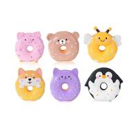 Squeaky Chew Plush - Animal Shaped Bite Toy, 3.94 Inches Puppy Play Object with Core, Interactive Stress Reliever, Indoor Training Accessory, Canine Entertainment Aid for Fetch Tugging Gnawing