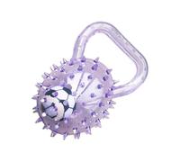 Squeaky Dog Ball, Interactive Rubber Spiky Toy, Football Inside and Handle for Indoor Fetch, Chewing, Training, Enrichment Play and Keeping Busy Pets Active at Home or Outdoors