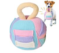 Squeaky Dog Balls - Dog Snuffle Toy Noisemakers - Soft Squeaky Puzzle Brain Training Treat Dispenser Interactive Play Slow Feeding Ball for Stress Release
