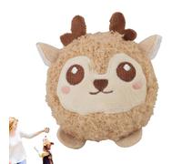 Squeaky Dog Balls, Funny Plush Animal Balls for Puppies with Squeaky Sounds, Training Aid for Home, Pet Room, and Bedroom, Ideal for Interactive Play and Exercise