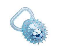 Squeaky Dog Balls, Interactive Rubber Spiky Ball with Football Inside, Chew Toys with Handle for Large Dogs, Indoor Outdoor Training, Exercise and Busy Play, Durable Pet Toy for Dogs Puppies