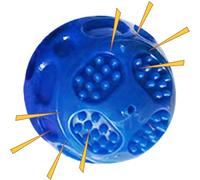 Squeaky Dog Chew Toy, Meteorites Bouncy Series, Bite Resistant Fetch Ball, Interactive Fun with Squeaky Sound, Gentle DentaI Cleaning, 6cm, For Pets