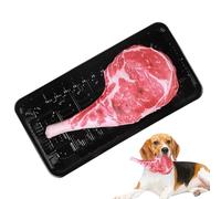 Squeaky Dog Chew Toys,Durable Puppy Teeth Cleaning Doll - Realistic Steak Shape Toy for Home Outdoor Garden