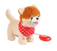Squeaky Dog - Interactive Realistic Stuffed Animal | Squeak Toy, Tail Wagging Singing Companion Animal, Electronic Pet Plush Toy, For Kids Boys Girls Children Birthday Holiday