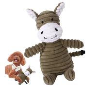 Squeaky Dog Toy - 10 x 22 cm Plush Chew Bone, Interactive Toy, Bite-Resistant Design, Loud Animal Crinkle Toy with Internal Sound Module, Pet Entertainment for Mental Stim