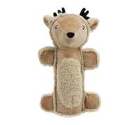 Squeaky Dog Toy - 12x7x4 Inch, Plush, Squeaky Toy, Deer Bear Stuffed | Durable Stuffed Animal Bear, Interactive Dog Chew Toys For Indoor Play Tooth Cleaning Training