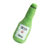 Squeaky Dog Toy | Bite-Resistant, Simulated Sound Beer Shape Toy Plush Toys,Sound Plush Interactive Chattering Chew Toy, For Puppy Teething, Behavioral Training