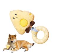Squeaky Dog Toy Cheese-shaped Dog Calming Sound Game