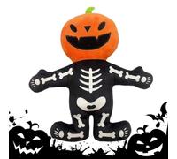 Squeaky Dog Toy Funny Stuffed Pumpkin Skeleton