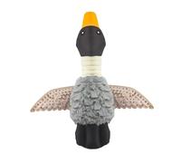 ＡＷＨＡＯ Squeaky Dog toy in The Shape of A Goose, Pet Supplies with Sound Exercise, Interactive Training Toy, Gray