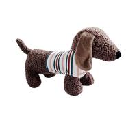 Squeaky Dog Toy Plush - Calming Toys for Aggressive Chewers | Cute Pet Training Tool, Dachshund Shape Puppy Chewing Device for Outdoor Home