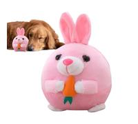 Squeaky Dog Toy - Plush Material | Active Moving Pet Plush Toy Shaking Do-g Ball Pig Dog T-oy | Interactive Squeaky Music Ball For Dogs Home Play Training And Daily Entertainment