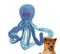 Squeaky Dog Toy Plush Octopus Shape Sounding Interactive Cleaning Tooth