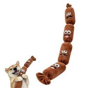 Squeaky Dog Toy, Realistic Sausage Shape Plush Toy